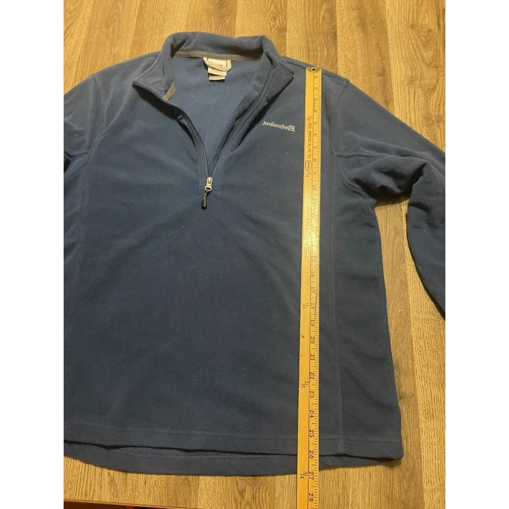 Avalanche‎ Sweater, Men's Size Large, Blue, Pullover, 1/4 Zip Up, Fleece